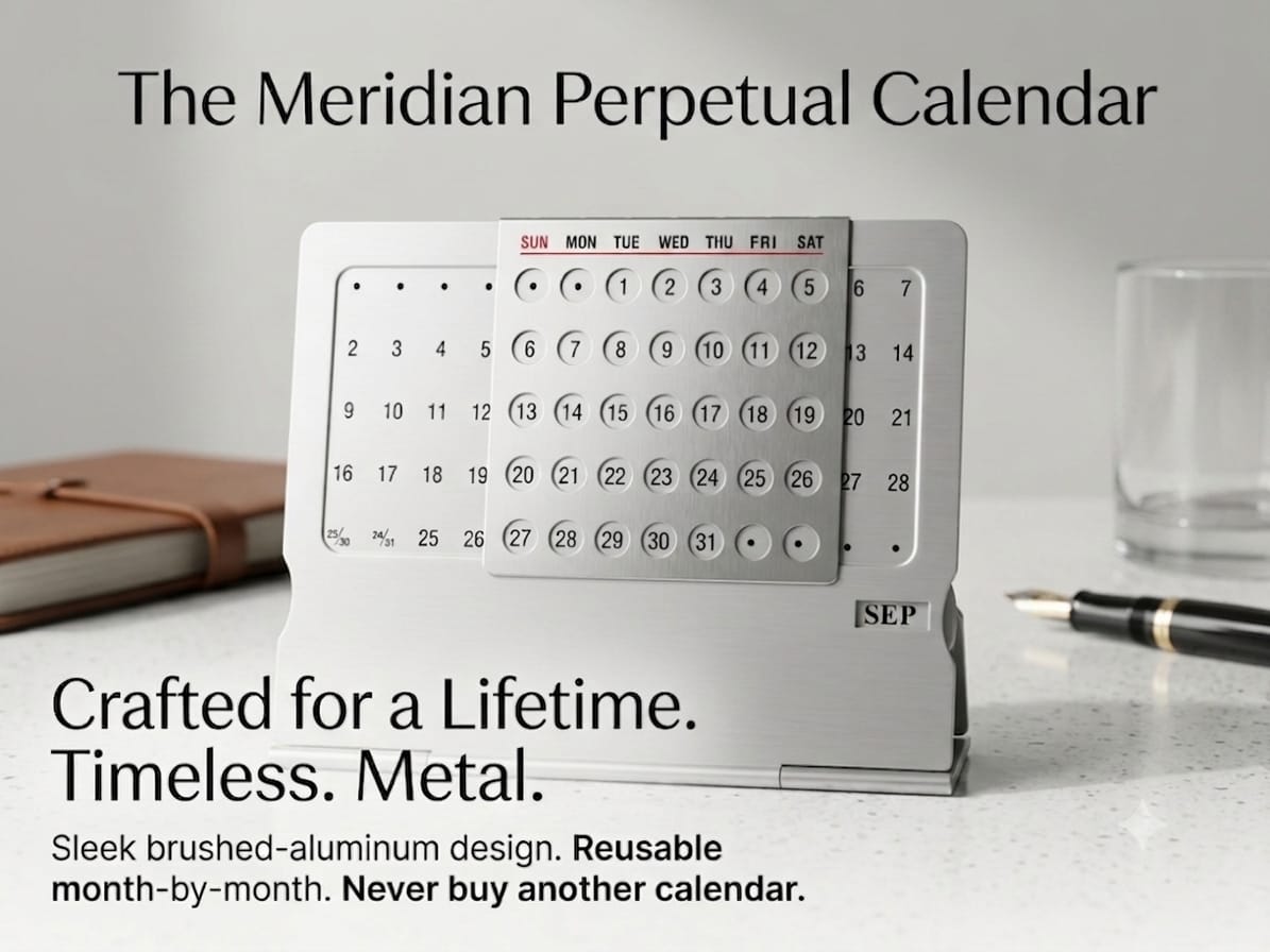 Purchase Aluminium Alloy Desk Calendar