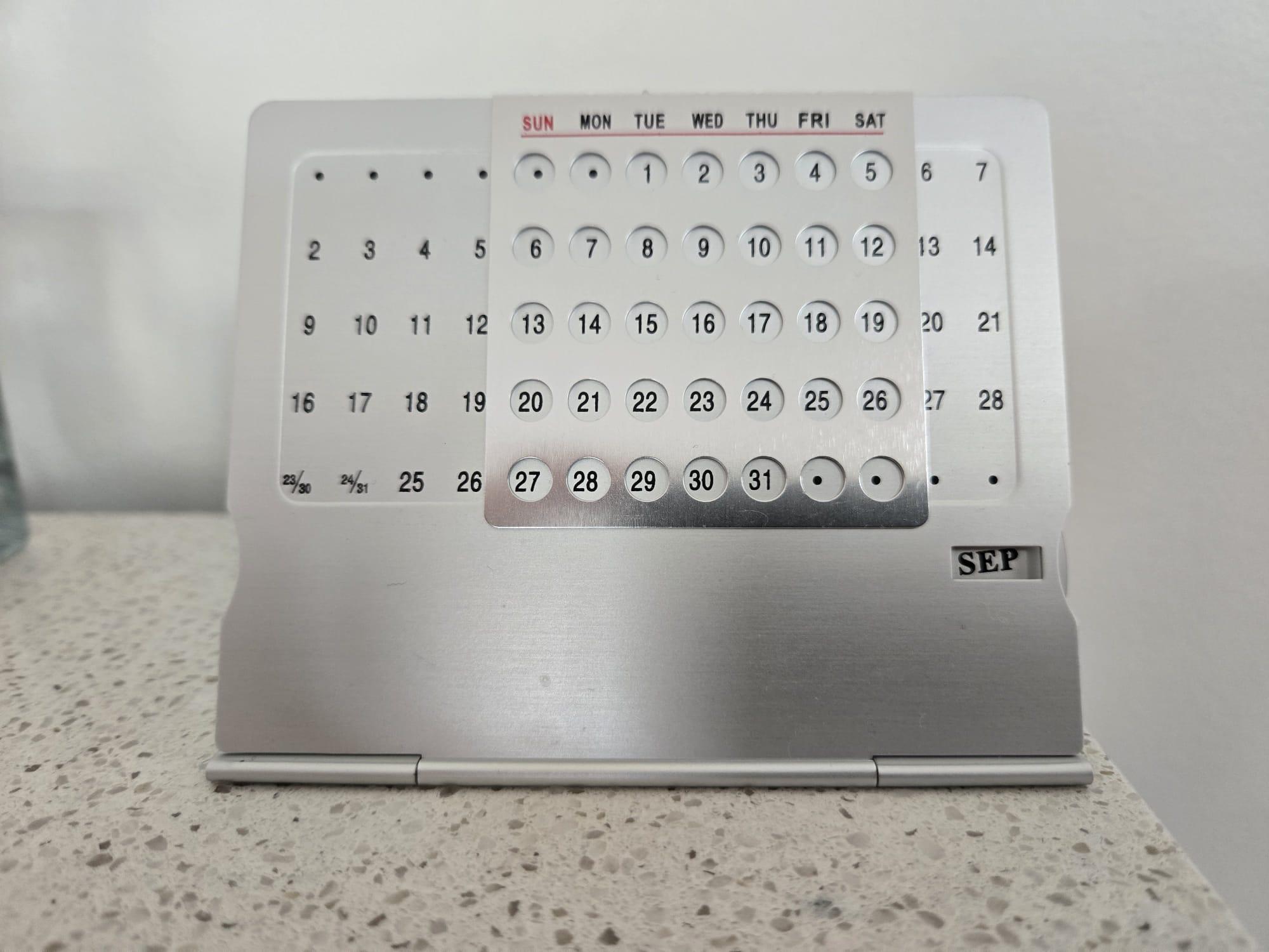 Purchase Aluminium Alloy Desk Calendar | VX Power Semiconductor